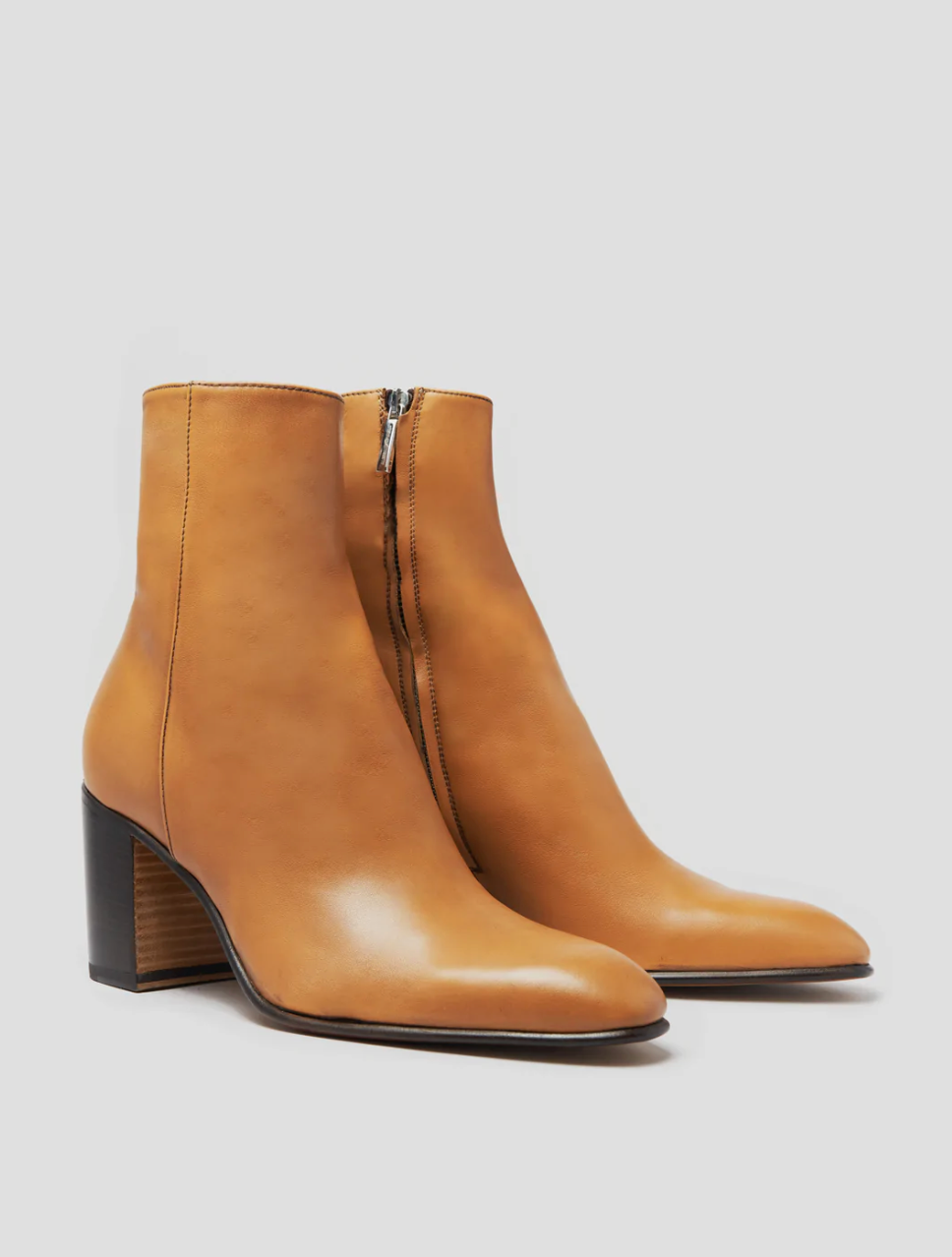 JANIS ANKLE BOOTS 80MM CALFSKIN TAN
