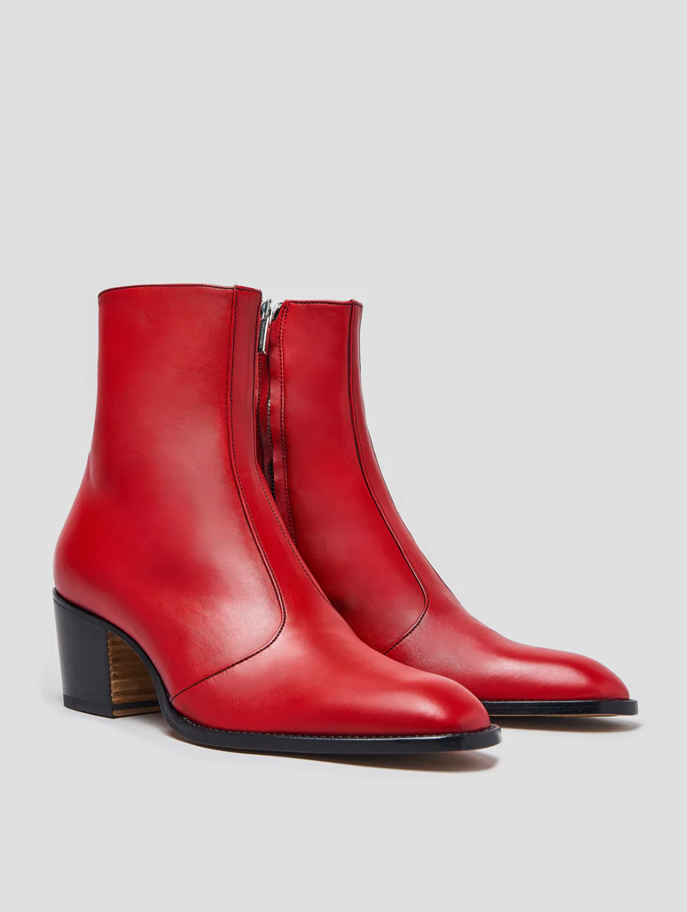 ROMAN 60 MM EN CUIR DE VEAU RED